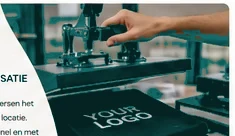 Logo met transferpers op textiel aanbrengen